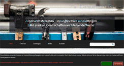 Desktop Screenshot of lipphardt-metallbau.de