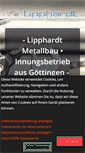 Mobile Screenshot of lipphardt-metallbau.de
