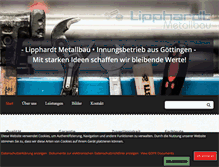 Tablet Screenshot of lipphardt-metallbau.de
